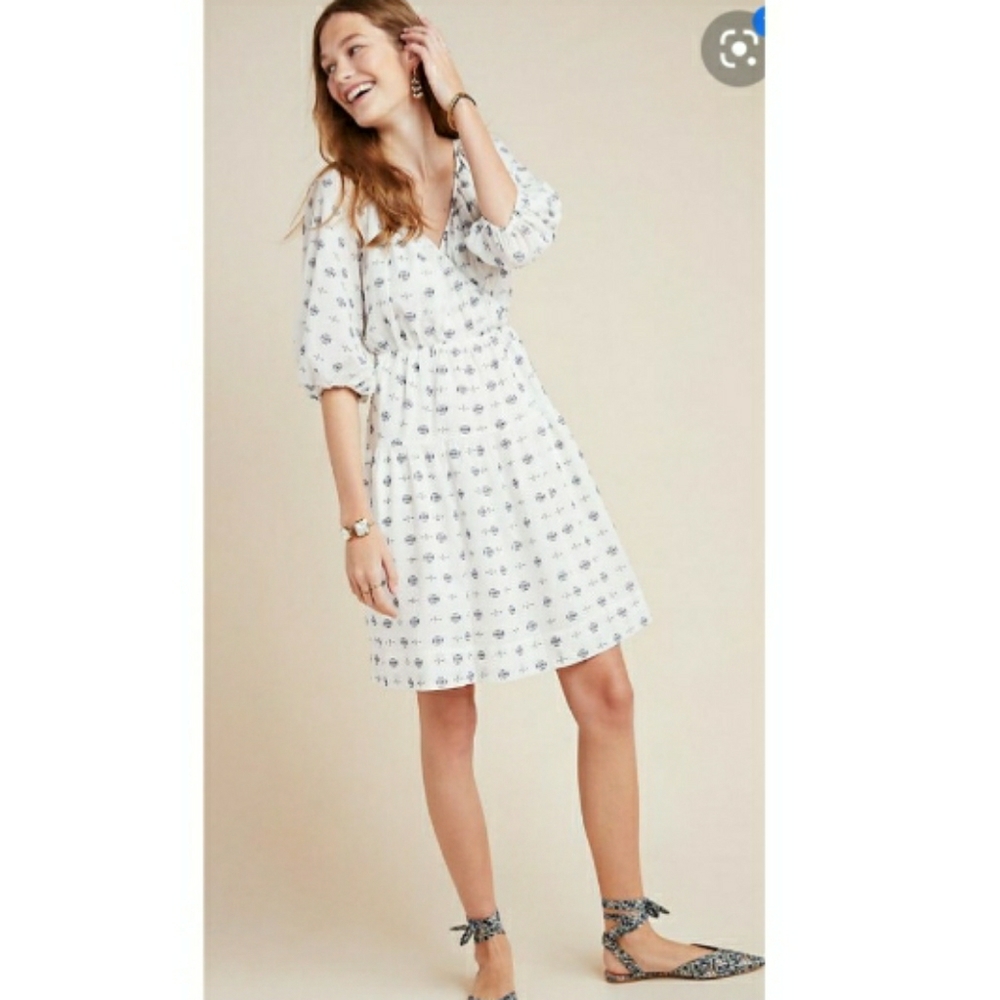New! Anthropologie textured tunic dress